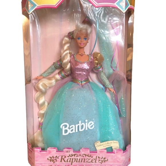 Vintage Rapunzel Barbie Doll 1994 New - Picture 10 of 11